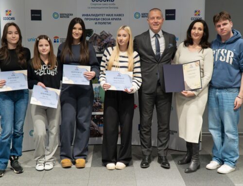 ДОДЕЛА ПРИЗНАЊА  УЧЕНИЦАМА ЗА ДОПРИНОС У РАЗВОЈУ СПОРТА И ИНКЛУЗИЈЕ